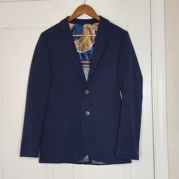 Ted Baker London "Bluechi" Linen Blend BlazerNavySize 1Like new!